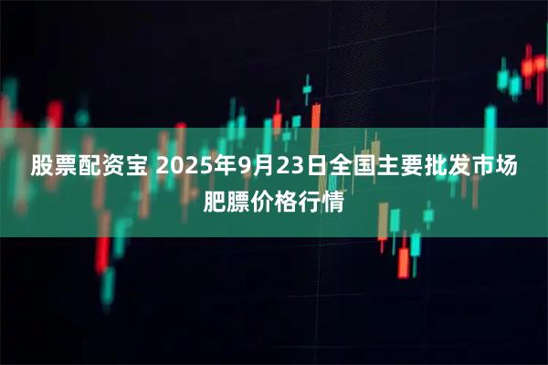 股票配资宝 2025年9月23日全国主要批发市场肥膘价格行情