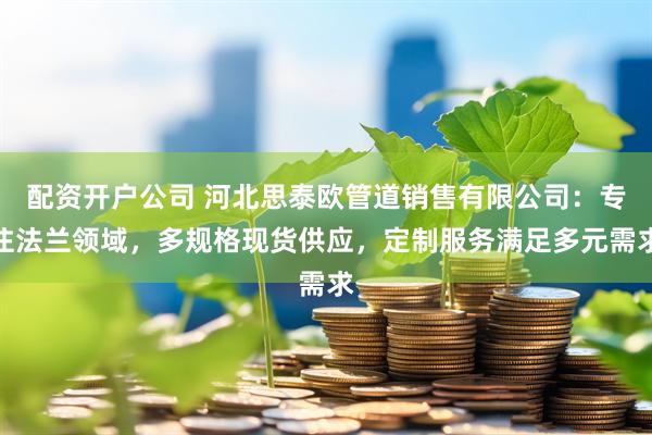 配资开户公司 河北思泰欧管道销售有限公司：专注法兰领域，多规格现货供应，定制服务满足多元需求