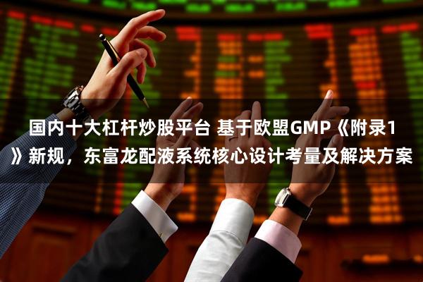 国内十大杠杆炒股平台 基于欧盟GMP《附录1》新规，东富龙配液系统核心设计考量及解决方案